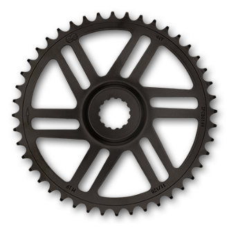 KMC Direct Mount Chainrings Bosch Gen 3 44T For 11/128 Speed Bikes With 47.5/50mm Chainline - Black Bicycle Components