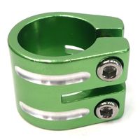 BICYCLE PARTS - S/CLAMP 34.9MM GREEN