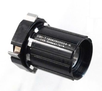 BICYCLE PARTS - CASSETTE BODY - ALLOY SHIMANO SPLINE HUB BODY TO SUIT E - 440 HUB BODY TYPE, SEALED NOVATEC HUB BODY