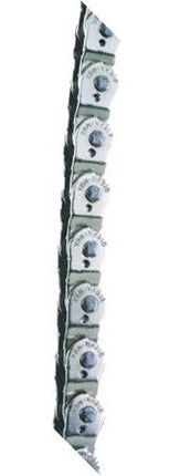 BICYCLE PARTS - CHAIN - HALF LINK, 1/2 X 1/8 X 102L, REINFORCED TOP PLATE & SOLID PINS, SILVER (YBN MK - 918)