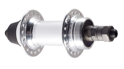 BICYCLE PARTS - HUB, REAR, SCREW ON, QR, 135MM OLD - SILVER - 32H (H43 - 32)