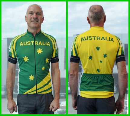 BICYCLE PARTS - JERSEY, TOURIST, SHORT SLEEVE, FULL ZIP, AUSTRALIA DESIGN, SMALL