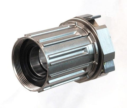 BICYCLE PARTS - CASSETTE BODY - STEEL SHIMANO SPLINE HUB BODY TO SUIT E - 440 HUB BODY TYPE, SEALED NOVATEC HUB BODY