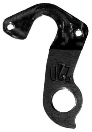 BICYCLE PARTS - META CNC DERAILLEUR HANGER - BLACK ANODISED, MODEL 220, MATERIAL 6061 T651 AVIATION ALUMINIUM, CNC MACHINED, (CANNONDALE KP284)