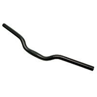 BICYCLE PARTS - HANDLEBAR 25.4MM, 62CM WIDE, 30MM RISE, ALLOY BLACK