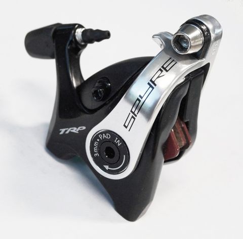 BICYCLE PARTS - TRP SPYRE CABLE ACTUATED DISC BRAKE CALIPER. FLAT MOUNT. FOR ROAD & CX (SOLD AS EACH)