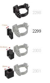 BICYCLE PARTS - EXTENSION 7.5MM - CLAMP FOR FRONT DERAILEUR 34.9MM (ITEM 2298) M6 X 23 BOLT