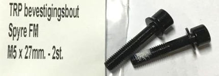BICYCLE PARTS - MOUNTING BOLT TRP SPYRE / HYRD FLAT MOUNT 27MM MOUNTING BOLT, ( BAG OF 2 )