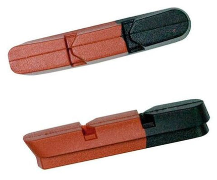 Kool-Stop Kool Stop Dual Compound Brake Pads For Campagnolo - Red/black - For Cycling Enthusiasts