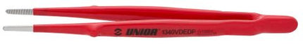 Unior Straight Tweezers 6.5 Inch Red Double Layered Insulation For Enhanced Safety Precision Tools