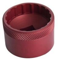 BICYCLE PARTS - UNIOR - BOTTOM BRACKET SOCKET, BB9000, ANODIZED RED 627619