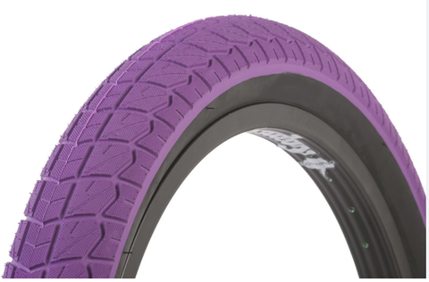 BICYCLE PARTS - TYRE 20 X 2.10 PURPLE DURO, MADE IN TAIWAN