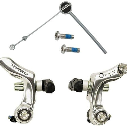 BICYCLE PARTS - TEKTRO BRAKE - CANTILEVER BRAKE FOR ONE WHEEL WITH ADJUSTABLE PADS, INC/LINK WIRE 85MM - SILVER, MOD.992A (ORYX) - QUALITY TEKTRO PRODUCT IN AFTER MARKET DISPLAY PACK