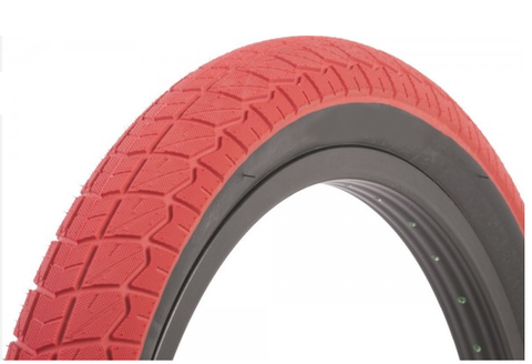 BICYCLE PARTS - TYRE 20 X 2.10 RED DURO, MADE IN TAIWAN