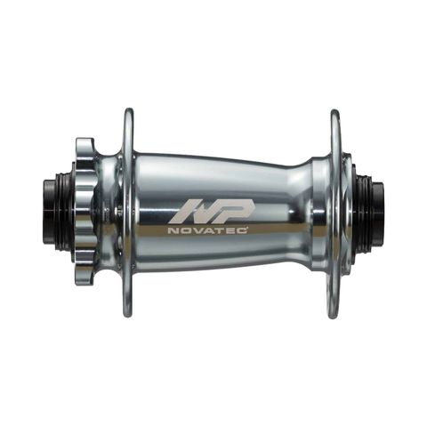 BICYCLE PARTS - HUB, NOVATEC FRONT 6 BOLT BOOST DISC GREY 32H 15MM T/A X 110MM OLD - SEALED BEARINGS