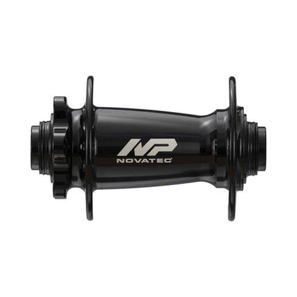 BICYCLE PARTS - HUB, NOVATEC FRONT 6 BOLT BOOST DISC BLACK 32H 15MM T/A X 110MM OLD - SEALED BEARINGS