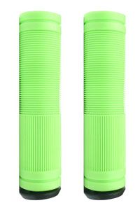 BICYCLE PARTS - GRIPS BULLETPROOF, 130MM, OPEN END WITH PLUG, GREEN