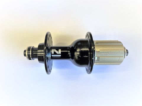 BICYCLE PARTS - HUB, NOVATEC 8/11 SPEED Q/R BLACK 32H ROAD (130MM OLD)WITH 8/9/10 SPACER INCLUDED - A2 BODY F172 SB