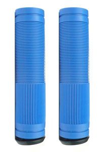 BICYCLE PARTS - GRIPS BULLETPROOF, 130MM, OPEN END WITH PLUG, BLUE
