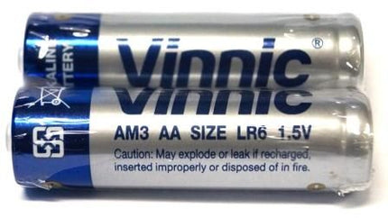 BICYCLE PARTS - BATTERY - 'AA', ALKALINE, 1.5V, AM3, LR6, 2 PER PACK