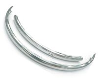 BICYCLE PARTS - MUDGUARD 700C, ALLOY, BRIGHT SILVER (STAYS INCLUDED)