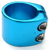 BICYCLE PARTS - S/CLAMP 31.8MM BLUE