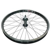 Alex Rims Front Bike Wheel 20-inch Alloy Rim Silver Spokes Black Hub Cycling Component For Bicycle Enthusiasts