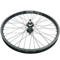 Alex Rims 20 Inch Rear Wheel With Alloy Eyeleted Rim, Black Hub, Silver Spokes - Durable Cycling Component For Enhanced Performance