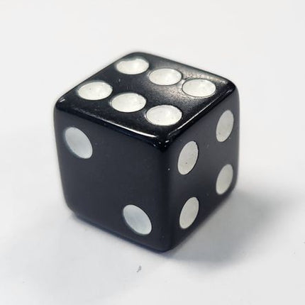 BICYCLE PARTS - VALVE CAP BLACK DICE, A/V (SOLD INDIVIDUALLY)