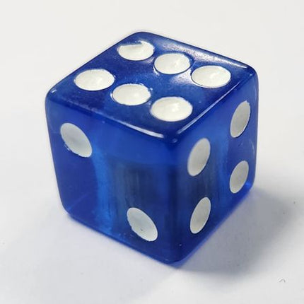 BICYCLE PARTS - VALVE CAP BLUE DICE, A/V (SOLD INDIVIDUALLY)
