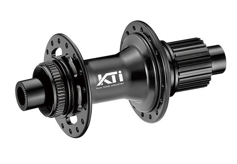 BICYCLE PARTS - HUB KT BRAND 612 POE 0.6 DEG ENGAGEMENT - REAR - 12 X 148MM BOOST CENTERLOCK - 32H - SEALED BEARINGS - MICRO SPLINE - ANOD BLACK - W/KT LOGO