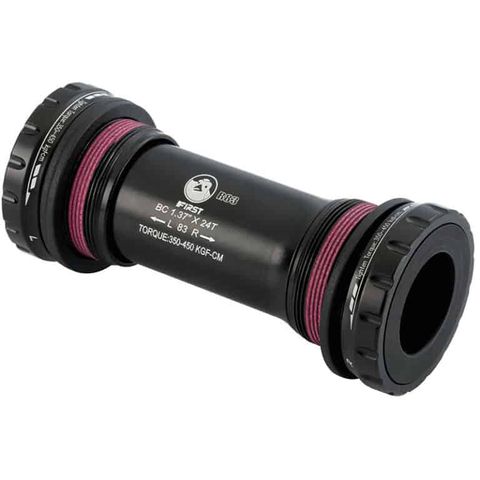 BICYCLE PARTS - BOTTOM BRACKET SET - EXTERNAL BEARING BB SET, CERAMIC BEARING, SHIMANO MTB COMPATIBLE, FOR 83MM D/H SHELL, BLACK