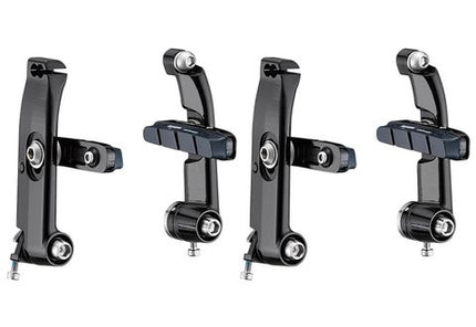 BICYCLE PARTS - BRAKE SET - FOR GIANT PROPEL, FOURIER LOGO, ALLOY, BLACK, W/AMISHA BRAKE SHOES, FRONT & REAR