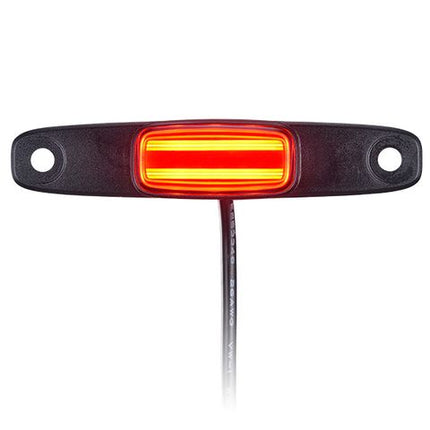 BICYCLE PARTS - REAR LIGHT FOR E - BIKE - 2 WATT, 6 - 36V, SMD LED, W/1200MM CABLE, CARRIER MOUNTING, 80MM SCREW GAP OF BRACKET