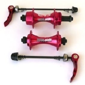 BICYCLE PARTS - F&R HUBSQR 14GX36H RED