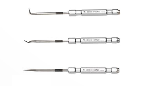 BICYCLE PARTS - TOOL - PICK SET, SET OF 3 PICKS W/MAGNETS, W/BIKEHAND LOGO