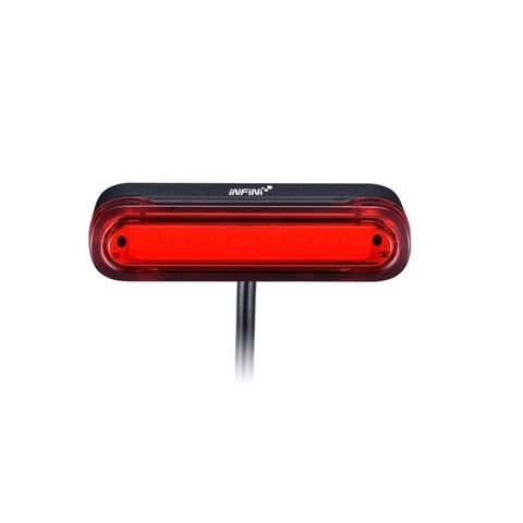 BICYCLE PARTS - REAR LIGHT FOR E - BIKE - 1 WATT, 6 - 36V, COB LED, W/1200MM CABLE, CARRIER RACK MOUNT