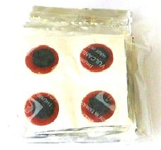 Bicycle Tire Repair Patch Kit, 15mm Round Self-vulcanizing Cold Patches For Inner Tube Repair, Workshop Bag 100 Pieces
