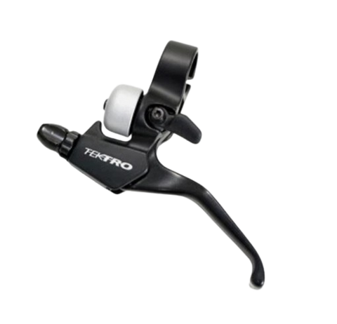 BICYCLE PARTS - A BRAKE LEVER - TEKTRO V - BRAKE LEVER, INTEGRATED BELL, 2 FINGER TYPE (LEFT HAND ONLY) (CL - 525RS) - ALL BLACK