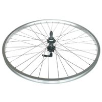 Mach1 Mach 1 26 Inch Silver Rear Alloy Wheel With Black Hub For Cycling - Screw On Cluster Multipeed Disc Hub