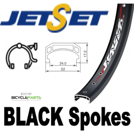 24 Inch Bicycle Wheel For Sale - Black 36H Rim, Novatec Hub, 6 Bolt Disc Compatible, 8-11 Speed, Q/r Skewer, Heavy Duty Cycle Parts For Mountain Bikes