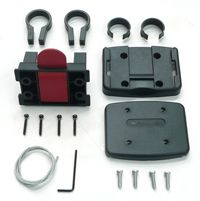 BICYCLE PARTS - BRACKET SET - Q/R BRACKET SET, WITH FIXED CLIP, FITS 31.8MM DIAMETER HANDLEBAR