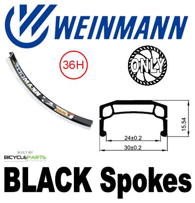 Mach1 20-inch Weinmann DM30 36H Bicycle Wheelset Black Rim Novatec Hub Mach 1 Spokes For Disc Brake And 8/10 Speed