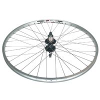 Novatec 26-inch Silver Alloy Disc Q/r Rear Bicycle Wheel With 18 Eyeleted Rim And 8/10 Speed Hub - Quality Cycling Component For Road Bikes