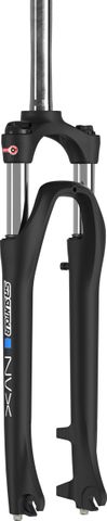 BICYCLE PARTS - SUSPENSION FORK 27.5, NVX30, RL, COIL SPRING. PRELOAD ADJ, 1 1/8 STRAIGHT STEERER, 9 X 100MM AXLE. DISC ONLY. 63MM TRAVEL, MATT BLACK