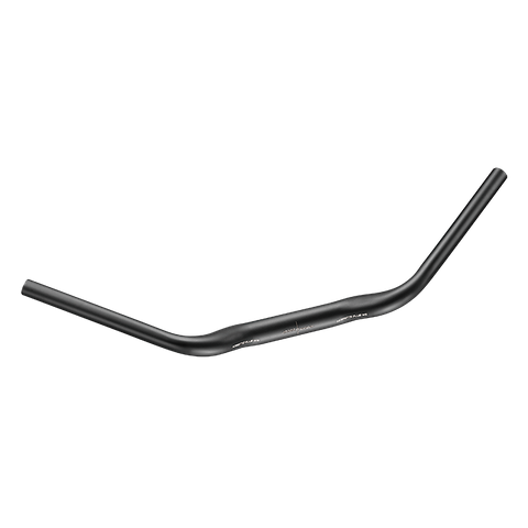BICYCLE PARTS - HANDLEBAR - 31.8MM DIA, 660MM WIDE, 34MM RISE, 41 DEG SWEEP, SATORI NOIRETTE PLUS, MATT BLACK