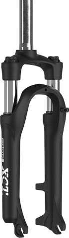 BICYCLE PARTS - SUSPENSION FORK 20, XCT - JR - L DS 20 , TRAVEL: 63MM, 9X100MM, COIL SPRING W/PRELOAD ADJUSTER, ALLOY CROWN/STEERER 1 - 1/8 STEM L:300MM, POST MOUNT FOR 160MM ROTOR MATT BLACK