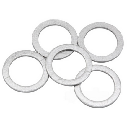BICYCLE PARTS - CHAINRING BOLT WASHERS/SPACERS, OD: 14.5MM, ID: 10MM, T: 0.5MM, BAG OF 5