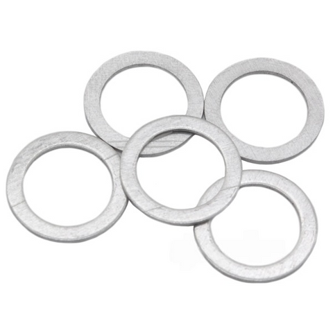 BICYCLE PARTS - CHAINRING BOLT WASHERS/SPACERS, OD: 14.5MM, ID: 10MM, T: 0.5MM, BAG OF 5