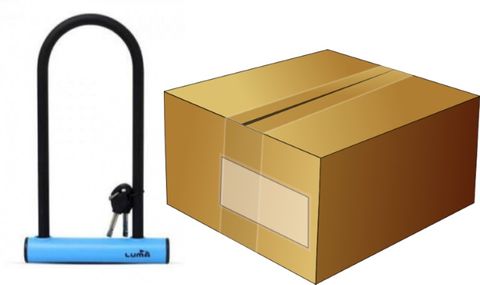 Luma LUMALOCKS U Lock 180x320mm Blue Heavy Duty Steel Security Anti-theft For Bikes And Scooters